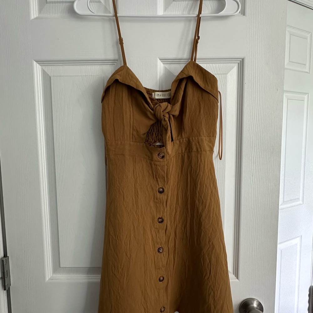 Em & Elle Button-Front Dress